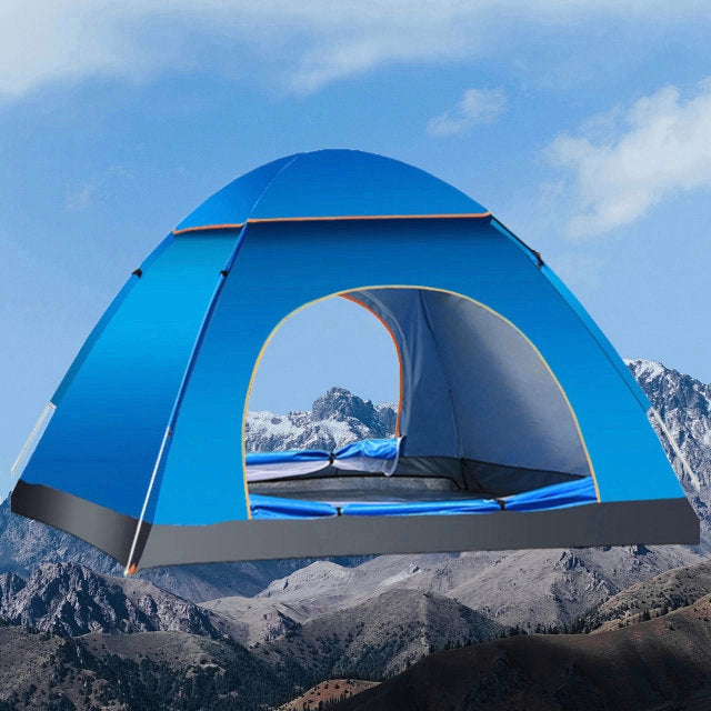 Automatic Dome Tent Outdoor Camping – 3-4 People (Blue)