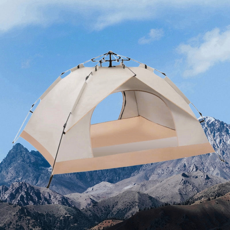 Off-White Single-Layer Automatic Pyramid Tent