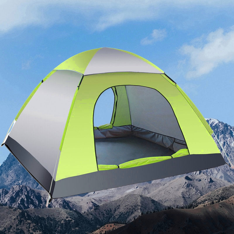 Automatic Dome Tent Outdoor Camping – 3-4 People (Light Green)