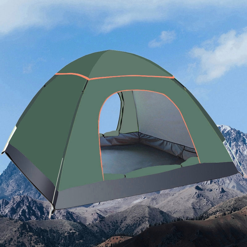 Automatic Dome Tent Outdoor Camping – 3-4 People (Army Green)