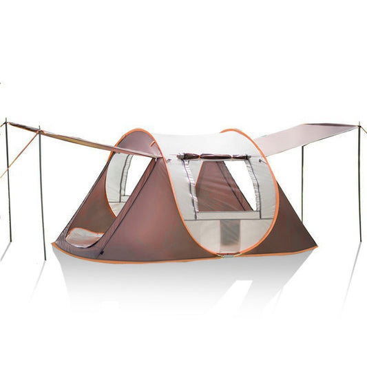 Automatic Cube Tent Outdoor Camping – 3-4 People (Brown)
