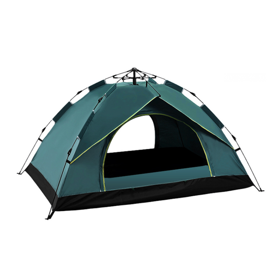 Dark Green Single-Layer Automatic Pyramid Tent