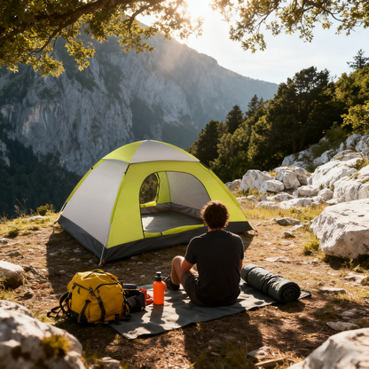 Automatic Dome Tent Outdoor Camping – 3-4 People (Light Green)