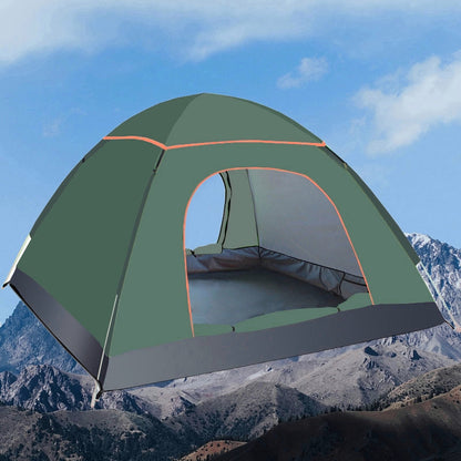 Automatic Dome Tent Outdoor Camping – 3-4 People (Army Green)