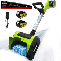 20V Cordless Snow Shovel, with 2 x4.0Ah Batteries & Charger,13.5-Inch Electric Snow Blower, Battery-Powered Snow Removal,20ft Throw Distance for Patio  Car Universal